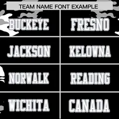 Black White-Gray Camo Authentic Football Jersey 3