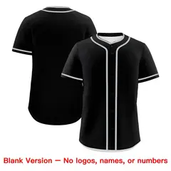 Black White Gray Father's Day Classic Baseball Jersey 7