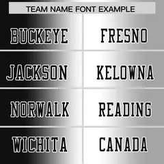 Black White-Gray Gradient Fashion Authentic Football Jersey 3