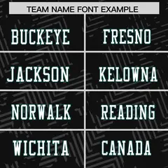 Black White-Green Graffiti Line Authentic Football Jersey 3