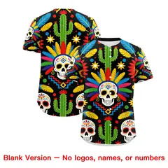 Black White Kelly Green Graffiti Mexican Style Baseball Jersey 2