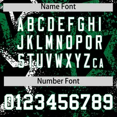 Black White Kelly Green Graffiti Star Ink Baseball Jersey 4