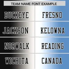 Black White-Light Blue Gradient Football Jersey 3