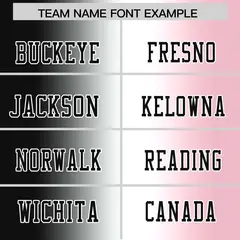 Black White-Light Pink Gradient Football Jersey 3