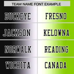 Black White-Neon Green Gradient Football Jersey 3