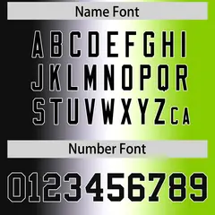 Black White-Neon Green Gradient Football Jersey 4
