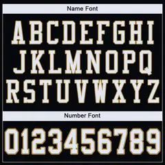 Black White-Old Gold Classic Mesh Authentic Football Jersey 3