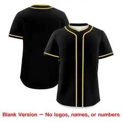 Black White Old Gold Father's Day Classic Baseball Jersey 7
