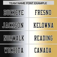 Black White-Old Gold Gradient Football Jersey 3