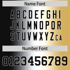 Black White-Old Gold Gradient Football Jersey 4