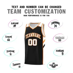Black White-Orange Classic Basketball Jersey Set 4