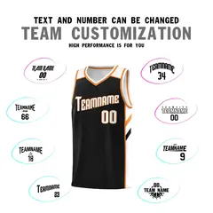Black White-Orange Classic Basketball Jersey Set 4