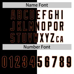 Black White-Orange Split Fashion Basketball Jersey 6