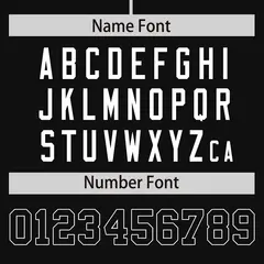 Black White Phonetic Rhythm Authentic Baseball Jersey 4