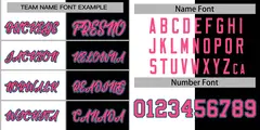Black White-Pink Split Two Tone Letterman Varsity Full-Snap Jacket 3