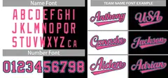 Black White-Pink Split Two Tone Letterman Varsity Jacket 3