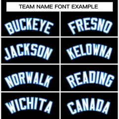 Black White-Powder Blue Varsity Letterman Jacket 3