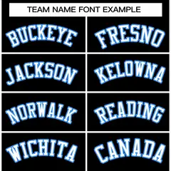 Black White-Powder Blue Varsity Letterman Jacket 3
