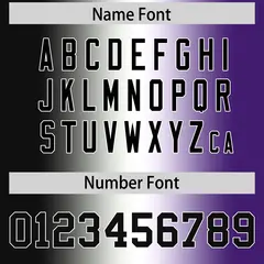 Black White-Purple Gradient Football Jersey 4