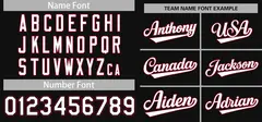 Black White Red Classic Authentic Baseball Jersey 3