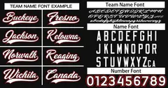 Black White Red Classic Authentic Baseball Jersey 3