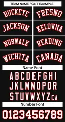 Black White-Red Classic Basketball Jersey 2