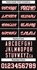 Black White-Red Classic Basketball Jersey 2
