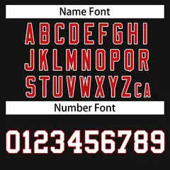 Black White-Red Classic Hockey Jersey 4