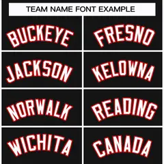 Black White-Red Classic Hockey Jersey 3