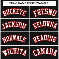 Black White-Red Classic Hockey Jersey 3