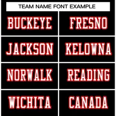 Black White-Red Classic Style Football Jersey 3