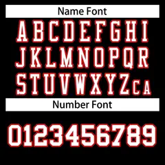 Black White-Red Classic Style Football Jersey 4