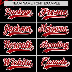 Black White Red Reversible Baseball Jersey Lightning & Graffiti Pattern 6