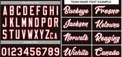Black White-Red Stripe Authentic Fashion Baseball Jersey 3
