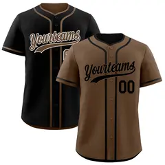 Black White Reversible Baseball Jersey 1