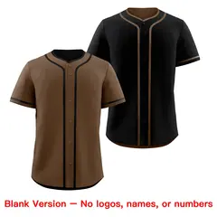 Black White Reversible Baseball Jersey 9