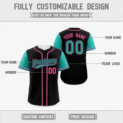 Black White Reversible Raglan Baseball Jersey 3