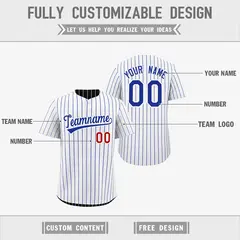 Black White Reversible Stripe Baseball Jersey 3