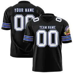 Black White-Royal Classic Authentic Football Jersey