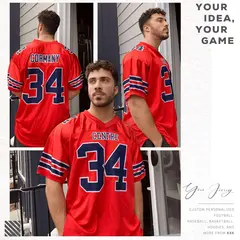 Black White-Royal Classic Mesh Football Jersey 6