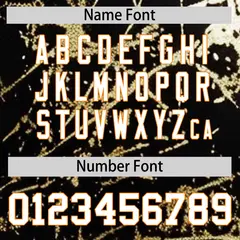 Black White Shiny Gold Cracked Foil Mesh Baseball Jersey 5