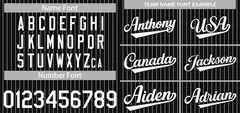 Black White Stripe Authentic Fashion Baseball Jersey 3