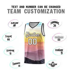 Black White Tie Dye Pattern Sports Basketball Jersey 3