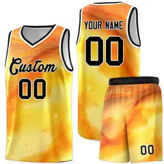 Black White Tie Dye Pattern Sports Basketball Jersey