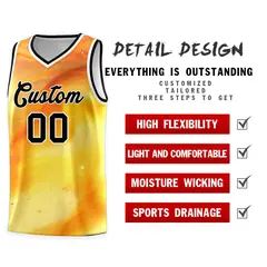 Black White Tie Dye Pattern Sports Basketball Jersey 4