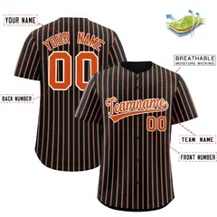 Black White Tricolor Stripe Fashion Baseball Jersey 2