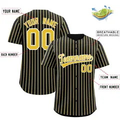Black White Tricolor Stripe Fashion Baseball Jersey 2