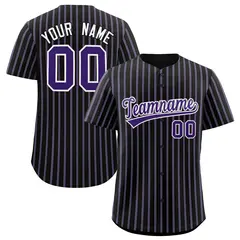 Black White Tricolor Stripe Fashion Baseball Jersey 1