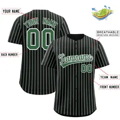 Black White Tricolor Stripe Fashion Baseball Jersey 2