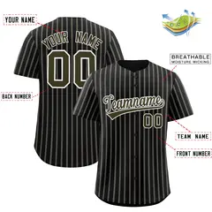 Black White Tricolor Stripe Fashion Baseball Jersey 2